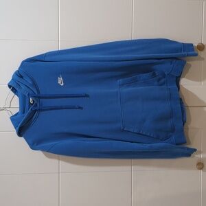 Blue Nike Hoodie with Left Chest Logo